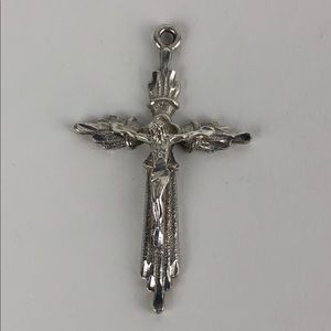 Sterling Silver Jesus Cross Pendant